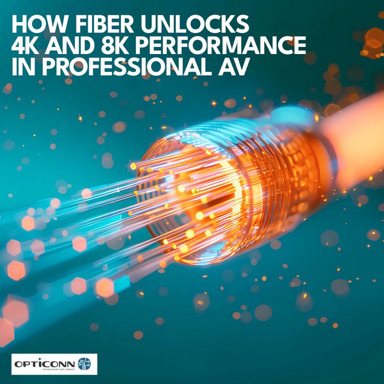 How Fiber Unlocks 4K and 8K Performance in Professional AV